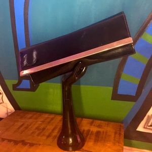 Black Patent evening clutch